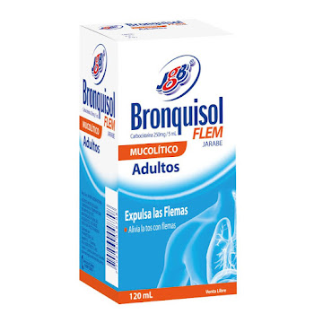 Bronquisol Flem Adulto Jarabe Carbocisteina 250mg/5ml JBG Frasco x 120 ml  