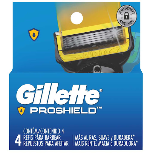Repuestos Cuchilla de Afeitar Hombre Gillette Proshield Caja x 4 und