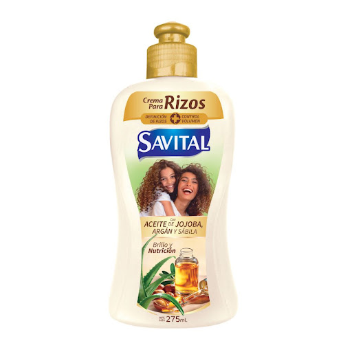 Crema para Peinar Savital Nutricion Y Brillo con Aceite de Jojoba Botella x 275 ml