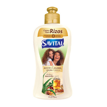 Crema para Peinar Savital Nutricion Y Brillo con Aceite de Jojoba Botella x 275 ml  