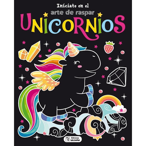 Iníciate En El Arte De Raspar. Unicornios 2 Ediciones Saldana Libro x 1.0 Iníciate en el Arte de Raspar. Unicornios 2  SCRATCH UNICORNIOS Descubre un mundo mágico lleno de unicornios e iníciate en el scratch art, el arte de raspar. Empieza con las divertidas actividades, y 