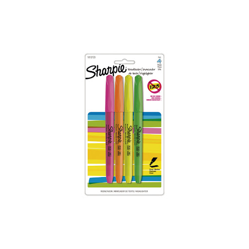 Resaltador Sharpie Pocket Surtido x 4 und