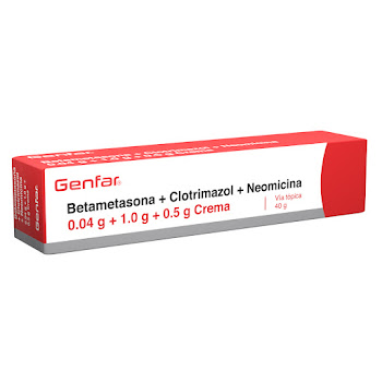 Betametasona + Clotrimazol + Neomicina Genfar 0.04/1/0.5G Crema Tubo x 40 g    