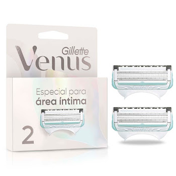 Cuchilla de Afeitar Gillette Venus Mujer Área Íntima Repuestos Caja x 2 und  