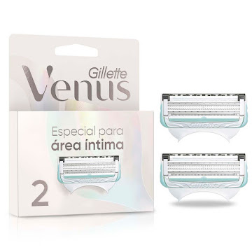 Cuchilla de Afeitar Gillette Venus Mujer Área Íntima Repuestos Caja x 2 und  