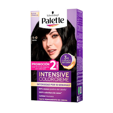Tinte Palette Intensive Color Creme 1-0 Negro Caja x 1 und  