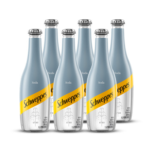 Gaseosa Schweppes Soda Sixpack 300 ml x 6 und