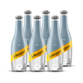 Gaseosa Schweppes Soda Sixpack 300 ml x 6 und  