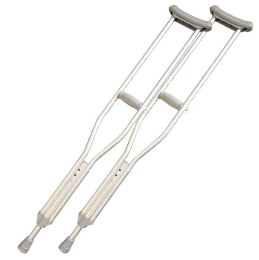 MULETAS ALUMINIO TALLA L CM SFIHOME PAR x 1 Dispositivo ortopédico diseñado para brindar soporte y estabilidad a personas con movilidad reducida. Fabricadas en aluminio anodizado, son ligeras y resistentes, con ajuste de altura para adaptarse a