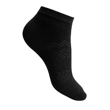 //Medias Tobillera Étnica Negro Talla 9-11  