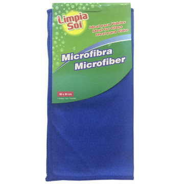 Paño Limpiasol De Micro Fibra Ideal Para Vidrios 30x30cm x 1 und  
