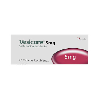 Vesicare Solifenacina Succinato 5 mg Axon Caja x 20 Tabletas  