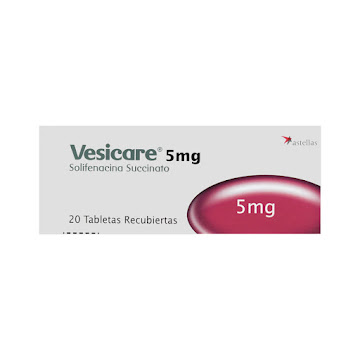 Vesicare Solifenacina Succinato 5 mg Axon Caja x 20 Tabletas  