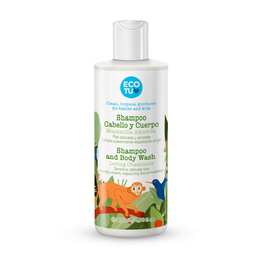 Shampoo Ecotu Manzanilla Amorosa para Cabello y Cuerpo Frasco x 200 ml