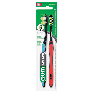 Cepillos Dentales Gum   Multi Clean x 2 und  