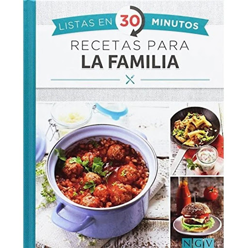 Recetas Para La Familia. Listas En 30 Minutos (t.d) Naumann & Gobel Verlagsgesellschaft Libro x 1.0 RECETAS PARA LA FAMILIA:LISTAS EN 30 MINUTOS (T.D)  Ficha técnica de RECETAS PARA LA FAMILIA (LISTAS EN 30 MINUTOS) Nº de páginas: 128 Editorial: NAUMANN & GÖBEL VERLAGSGESELLSCHAFT MBH Idioma: CASTEL