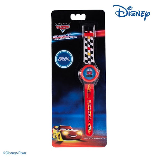 Reloj Cars Disney-Miis Kids MIIS KIDS-DISNEY reloj x 1 Reloj infantil, resistente y cómodo, con luces incorporadas.