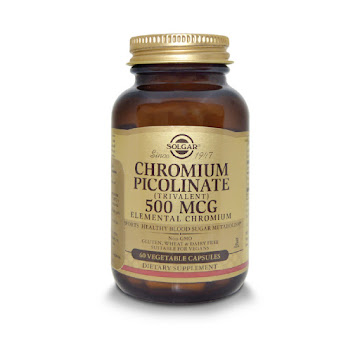 Suplemento Dietario   Solgar Chromium Picolinate 500 mcg Frasco x 60 Cápsulas Vegetales  