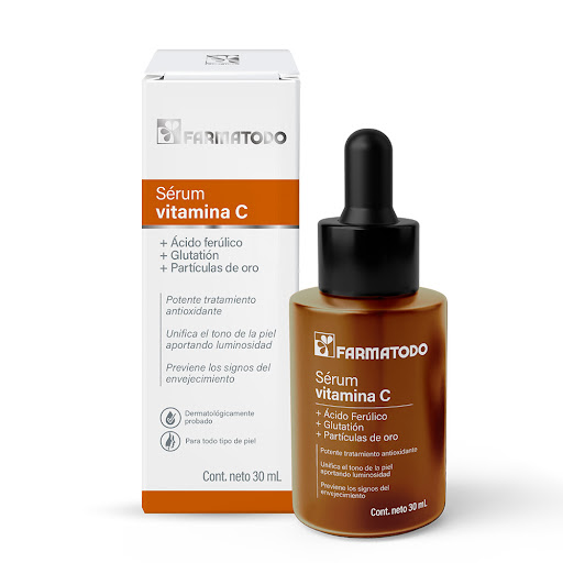 Serum Vitamina C Farmatodo Con cido Ferlico x 30 ml