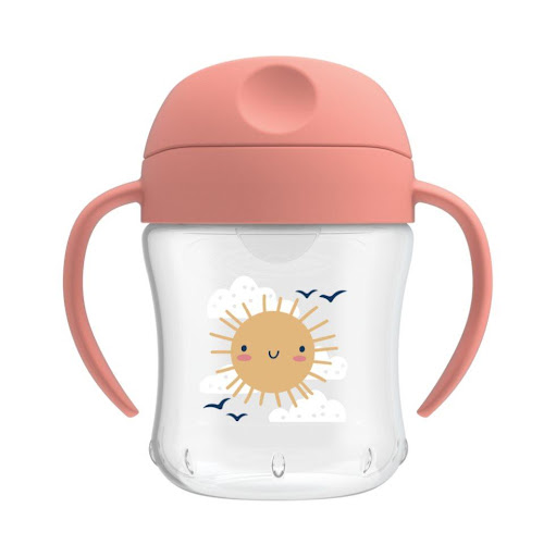 Vaso Entrenador para Bebe de 6 Oz Rosado Sol Dr Brown Dr Browns Vaso x 1 Este vasito cuenta con una válvula de pico de silicona de una sola pieza, a prueba de derrames que facilita el consumo por sorbos en bocas pequeñas, es la manera ideal de pasar del tetero al vaso, est