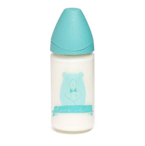 Suavinex Biberón de vidrio Meaningful 240 ml Azul Claro Suavinex Caja x 1 Diseñado para alimentar con amor y conciencia. El Biberón Meaningful 240 ml de Suavinex combina estilo, funcionalidad y sostenibilidad para ofrecer a tu bebé una experiencia de alimentación cómoda y s