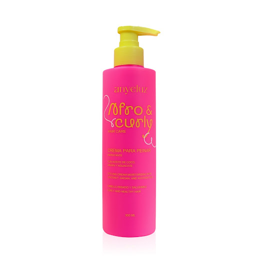 Crema Para Peinar Anyeluz Hidratante Afro Y Curly Botella x 300 ml