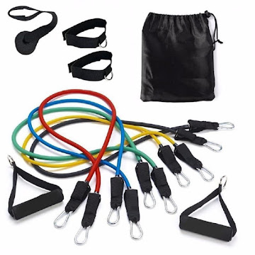 Solo Online Banda De Resistencia   10pz 100libras Con Manilares Y. Bolsa Para Transporte 