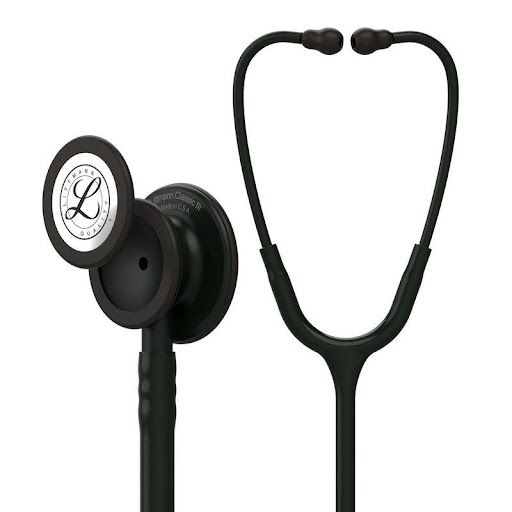 Estetosc Litman Clas Iii S/E Black Ed Littmann  x 1 Estetoscopio color negro con acabado especial, ideal para escuchar sonidos del corazón, pulmones y otros órganos en adultos y niños. Su diseño de doble campana permite alternar entre frecuencias altas