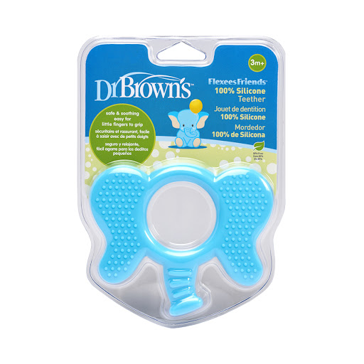 Mordedor Dr BrownsDe Elefante Silicona Color Azul x 1 und