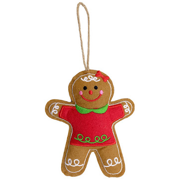 Adorno Navideño De   Galleta de Jengibre Diseño Surtido  para Colgar x 1 und 