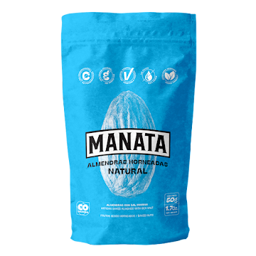 Almendras Horneadas   Manata Natural Paquete x 50 gr  