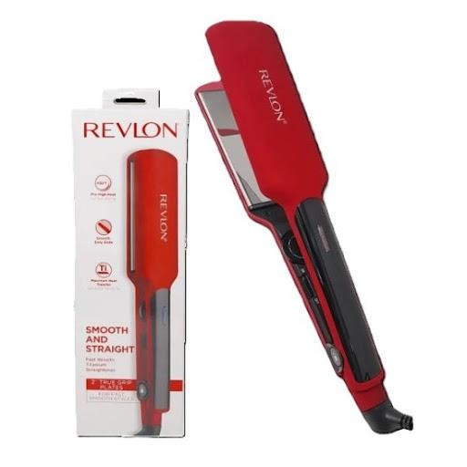 Plancha para Cabello Revlon 2 Revlon Caja x 1 Con placas extra anchas que cubren más cabello en cada pasada, esta plancha reduce el tiempo de peinado y logra resultados ultra lisos y brillantes en menos tiempo.