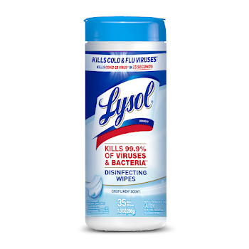 Toallas Desinfectantes   Lysol Crisp Linen Scent x 35 und 