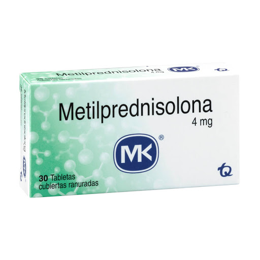 Metilprednisolona 4 mg MK Caja x 30 Tabletas