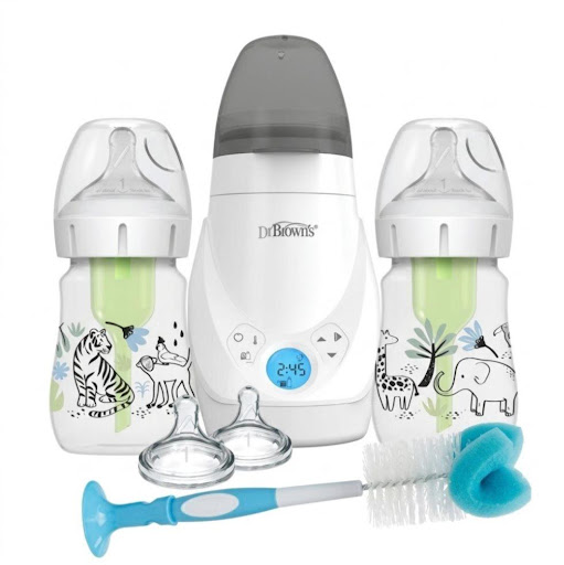 Set Niño Dr Browns: 2 Teteros Esterilizador Chupos y Cepillo Dr Browns Combo x 6 Facilita la alimentación de tu bebé desde el primer día con este kit completo Dr. Brown’s, diseñado para brindar comodidad, practicidad y una mejor experiencia tanto para el bebé como para los padres.