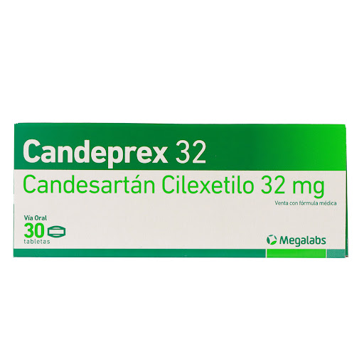 Candeprex Candesartán 32mg Megalabs Caja x 30 Tabletas