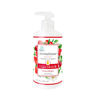 Jabón Liquido Aromasense Frutos Rojos Botella x 400 ml   