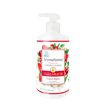 Jabón Liquido Aromasense Frutos Rojos Botella x 400 ml   