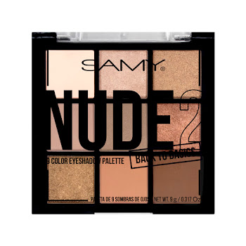 Paleta 9 Sombras Samy Nude x 9 gr  