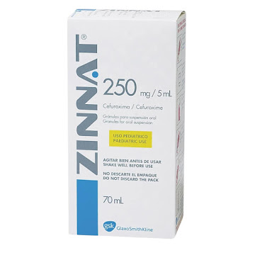 Zinnat Cefuroxima 250mg/5ml Novartis Frasco x 70 ml  