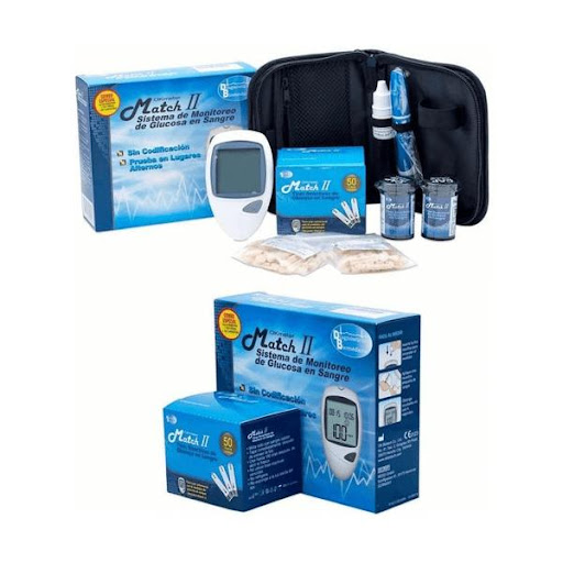 COMBO GLUCOMETRO MATCH II 50 TIRAS Y 50 LANCETAS BD Life  x 1 