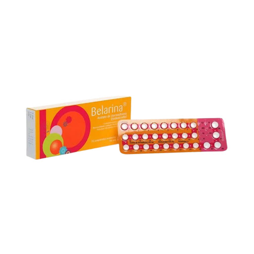 Belarina Acetato de Clormadinona + Etinilestradiol 2 mg + 0,02 mg Grunenthal Caja x 28 Comprimidos