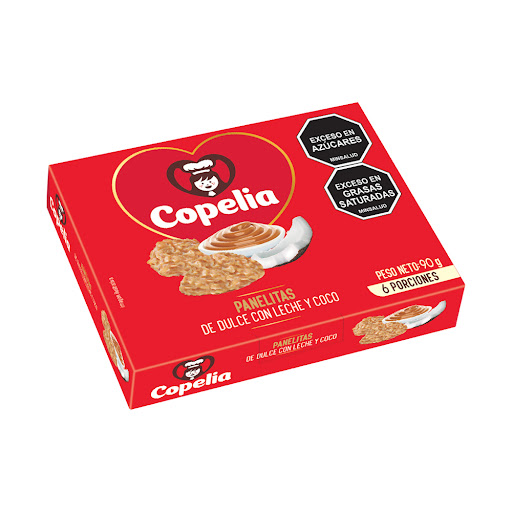 PANELITAS COPELIA COPELITAS AREQUIPE Y COCO PAQUETE X6UND. X90G.      