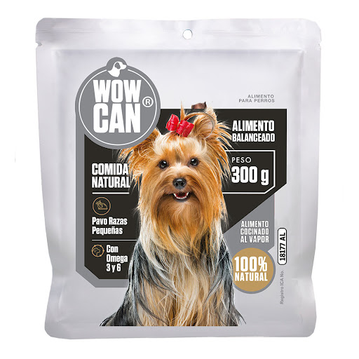 Alimento Húmedo Para Perro Wow Can Sabor Pavo x 300 gr