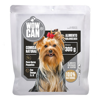Alimento Húmedo Para Perro Wow Can Sabor Pavo x 300 gr  