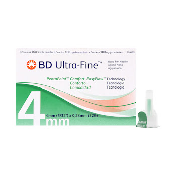 Fracción Aguja Bd   Ultra-Fine Pen Needles Nano 4mmx32g Humapen X1und. 