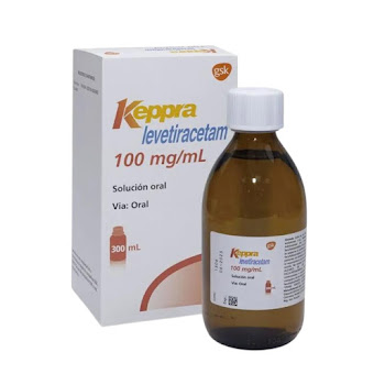 Keppra Levetiracetam 100 mg Glaxo Farma Frasco x 300 ml  
