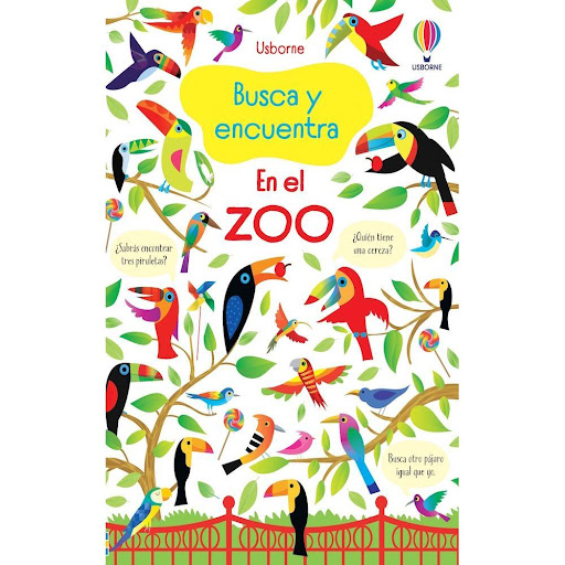 En El Zoo. Busca Y Encuentra Usborne Libro x 1.0 En El Zoo. Busca Y Encuentra  Un atractivo libro de actividades en el que los niños deberán buscar, contar o emparejar animales del zoo y otras cosas siguiendo las indicaciones que les dan los animale