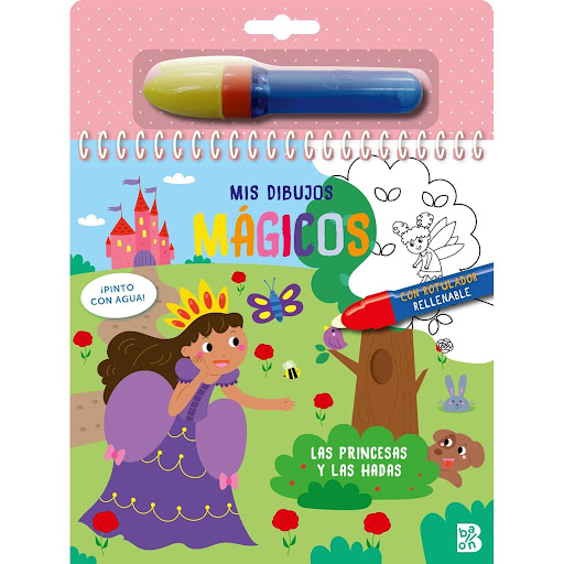 Mis Dibujos Mágicos. Las Princesas Y Las Hadas Ballon Libro x 1 DIBUJOS MAGICOS. LAS PINCESAS Y LAS HADAS (ROTULADżCómo usar este libro? Llena el rotulador de agua y pinta con el sobre las páginas, verás cómo se llenan de color. Responde las preguntas sobre los di