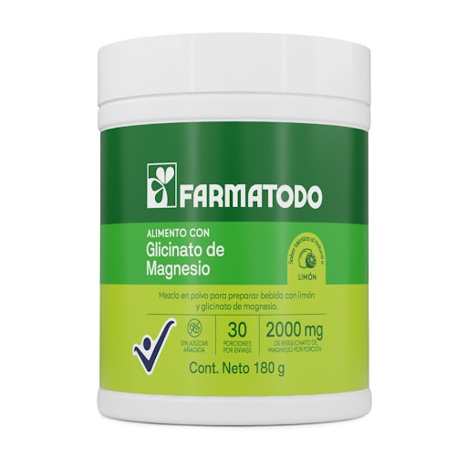 Glicinato De Magnesio Farmatodo Sabor Limon x 180 gr